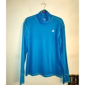 Men's UV Perfomance Loco Kaile Blue Pullover with High Neck Gaither Size M
